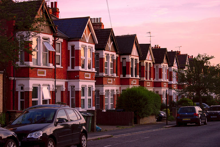 Mitcham row of houses